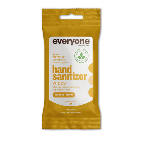 EVERYONE SANI WIPES COCO LEMON 15 CT