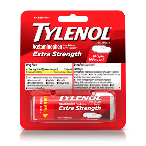 TYLENOL XSTRNG 500ML 10 CT