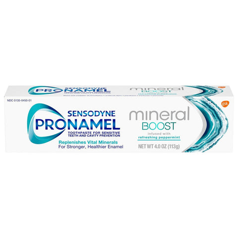 Sensodyne Pronamel Mineral Boost Enamel Toothpaste for Sensitive Teeth, Peppermint - 4 Oz - 3 Pack