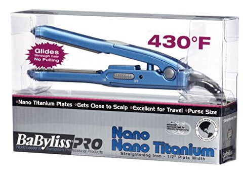 BABYLISS NT FLAT IRON TRAV .5"