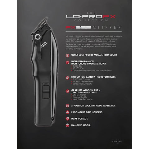 BABYLISS LOW PRO FX825 CLP BLK