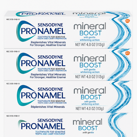 Sensodyne Pronamel Mineral Boost Whitening Toothpaste 4 Oz - 4 Pack