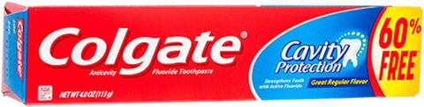 Colgate Toothpaste Regular Cavity Protection 4oz - Two Pack