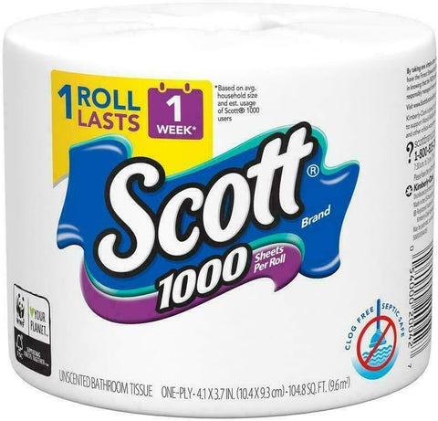 SCOTT SNGL ROLL WHITE 1 CT