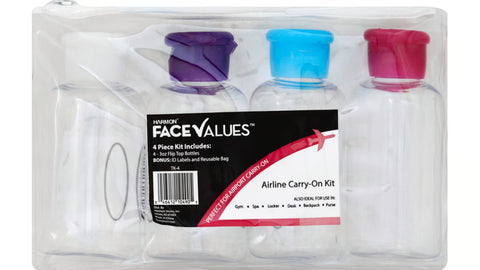 HFV TRAVEL SET BOTTLES 4 PIECE 3 OZ