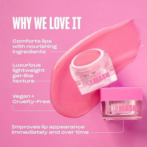 Babe Original Babe Glow Fragrance-Free Lip Sleeping Mask for Softer Lips, Hyaluronic Acid & Antioxidant Infused for Smoother, Moisturized Lips, Unscented, Cruelty-Free  -- 2 Pack