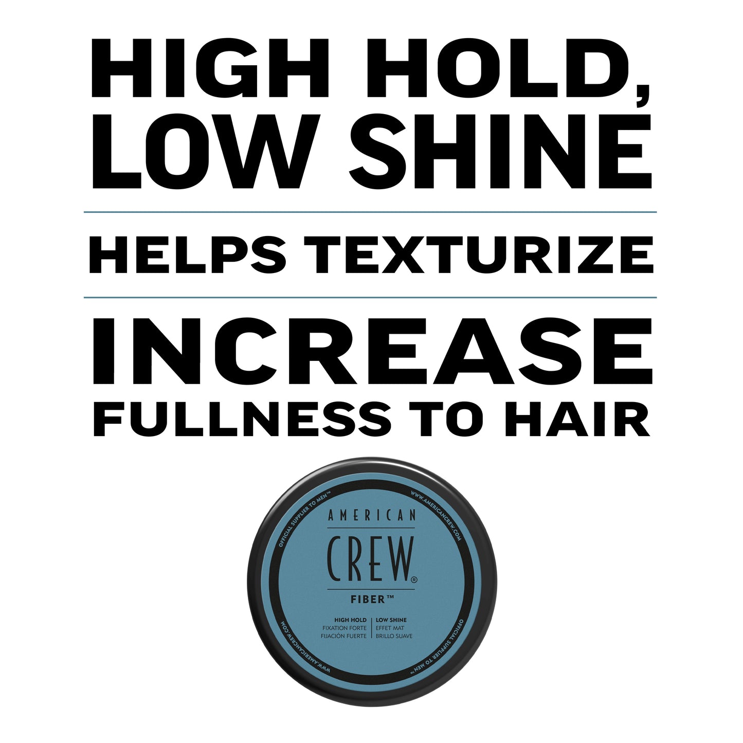 American Crew Fiber 1.7 Oz, Provides Texture With Added Thickness And A Matte Finish