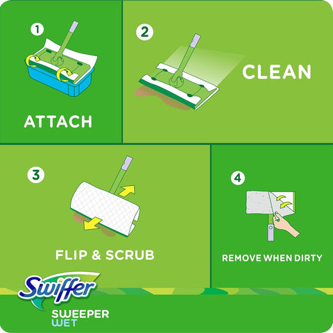 SWIFFER WET DISP CLOTH 12 CT