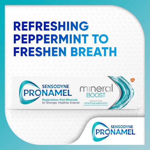 Sensodyne Pronamel Mineral Boost Enamel Toothpaste for Sensitive Teeth, Peppermint - 4 Oz - 3 Pack