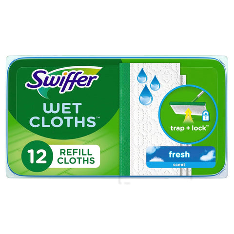 SWIFFER WET DISP CLOTH 12 CT