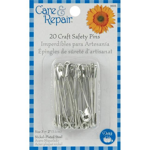 DRITZ LARGE SAFETY PINS 20 CT