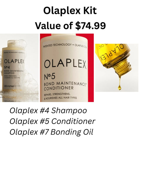 Olaplex Wash and Shine Hair Kit: No. 4, 5, 7, Shampoo & Conditioner Set to Cleanse, Hydrate, & Control Frizz Up to 72 Hours, Bonding Oil for Shine & Protect, For All Hair Types