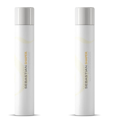 Sebastian Professional Shaper Hairspray | Flexible to Medium Hold | Brushable & Versatile Styling Control | For All Hair Types - 2 Pack