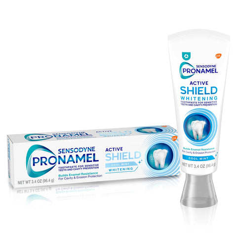 Sensodyne Pronamel Active Shield Whitening Toothpaste - Cool Mint - 3.4oz (3 pack)