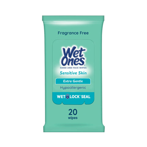 WET ONES SENSITIVE SKIN 20 CT