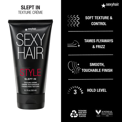 Style Sexy Hair Slept In Texture Creme 5.1 oz (4 Shine + 3 Hold)