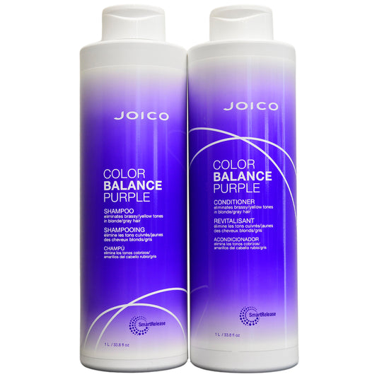 Joico Color Balance Purple Shampoo & Conditioner 33.8 oz Duo