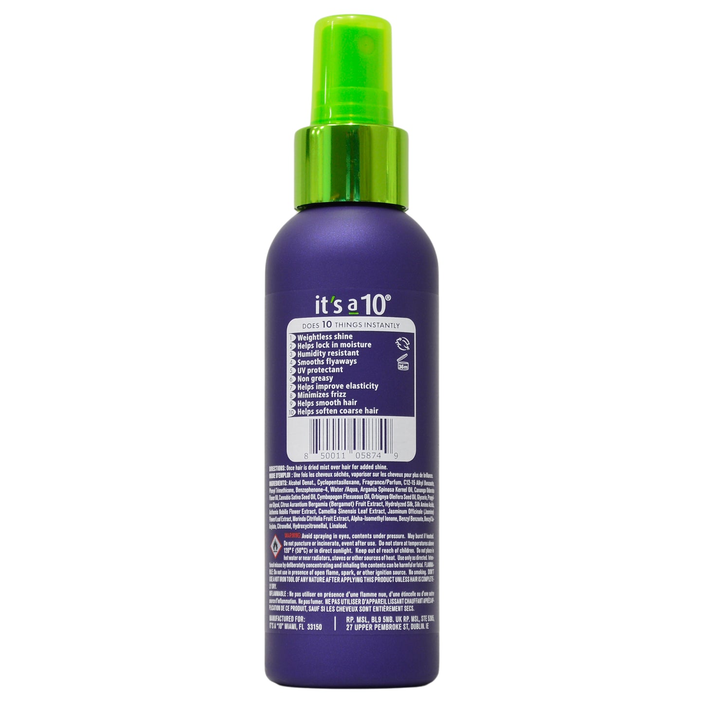 It's A 10 Miracle Shine Spray With Noni Oil 4 Oz