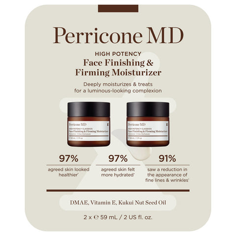 Perricone MD High Potency Face Finishing Firming Moisturizer, 2 fl oz, 2-pack