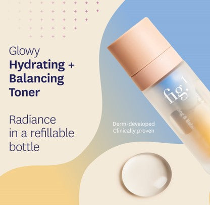 Fig.1 Hydrating & Balancing Toner 30ml, Gel-Like Serum, Hydrates & Preps Skin