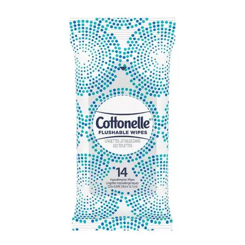 COTTONELLE OTG FLUSH WIPE PEEL