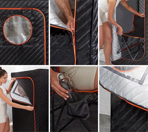 Sharper Image STEAM At Home Recovery Sauna Room